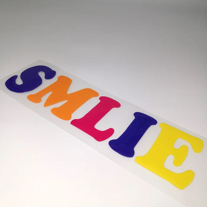 

3D silicone heat transfer printing sticker printing Logo for clothing