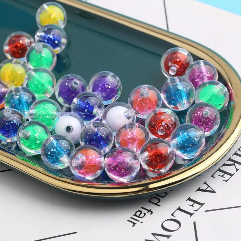 

DS Factory Direct Sell 16mm Acrylic Plastic Pastel Round Beads For Jewelry Making