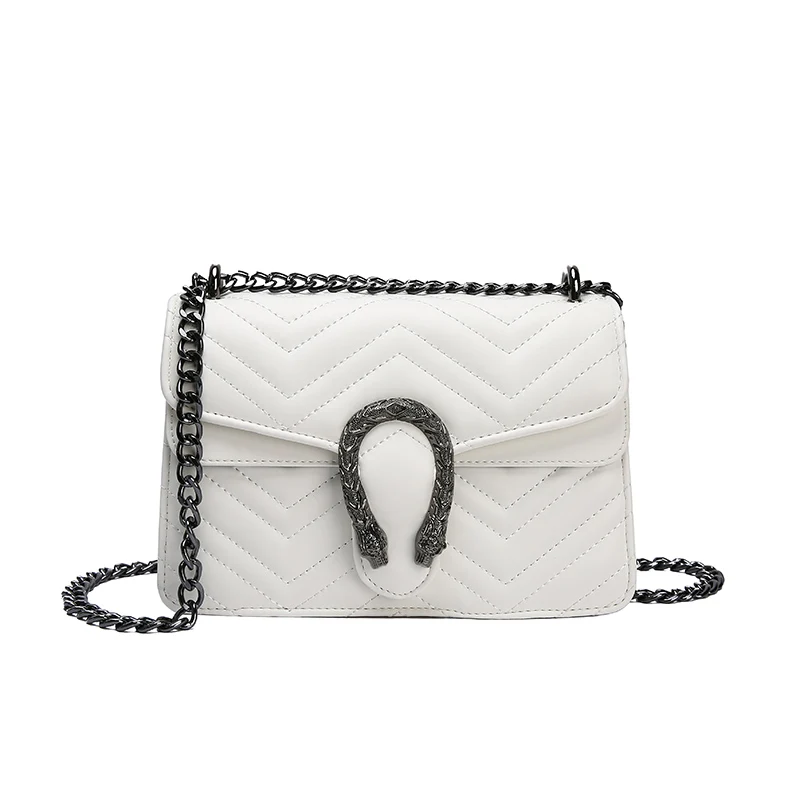 

Small Flap PU Leather Chain Shoulder Women Handbags Luxury Designer 2020 Hot Lady Bags Women Bag