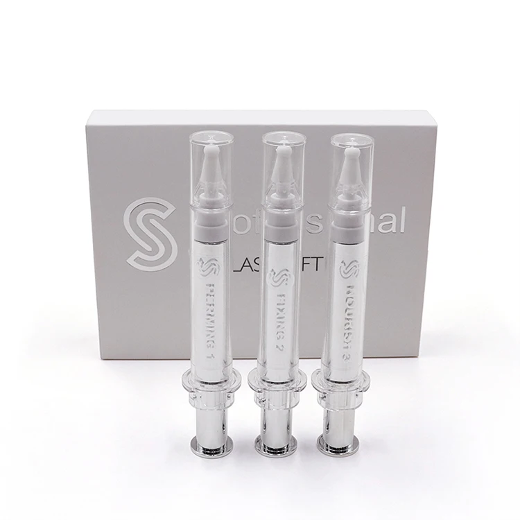 

Lash Secret Lift Syringe Eyelash Lift Nourish 10ml Tube Fast Keratin Lash Lift Solution, Silver in stock, can be customized