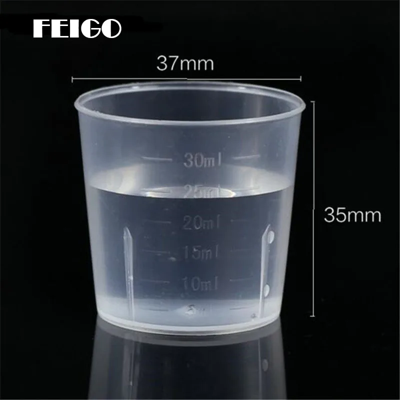 

10pcs/set 30ml Double-sided Engraved Degree Cup Of Liquid Pe Liquid Drug Cosmetic Plastic Small Cup Measuring Cup