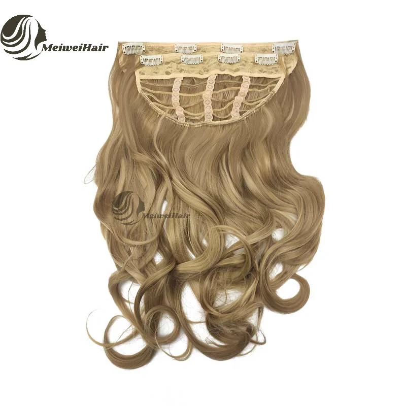 

Easy Using Clip-in curly Deep Wave Synthetic Double Seamless Clip ins Hair Extensions for Black Women, As the picture, different colors can work