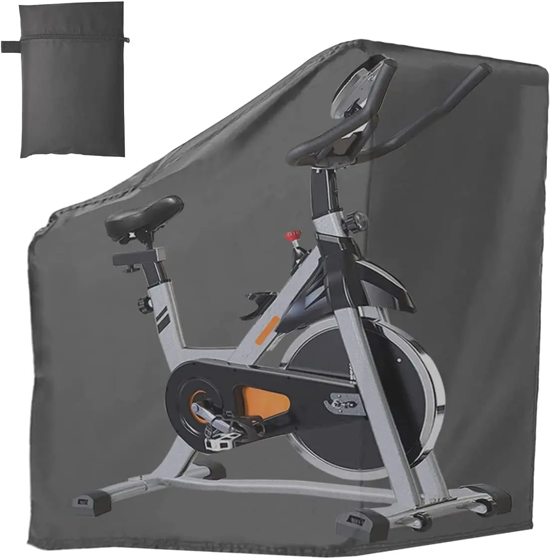 

Exercise Bike Cover Outdoor, Upright Spin Bike Cover Indoor Storage, Stationary Bicycle Cycling Bike Covers Thicken Oxford, Black
