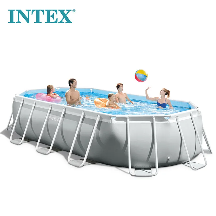

Original Intex 26796 16FT6IN X 9FT X 48IN PRISM FRAME OVAL POOL SET Outdoor Pool Accessories Included