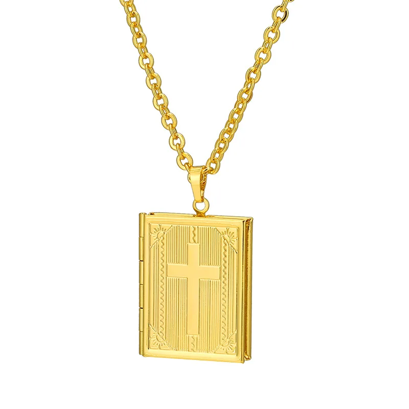 

18K Real Gold Plated Copper Cross Necklace Gold Silver/Color For Women's and Men's Jewelry