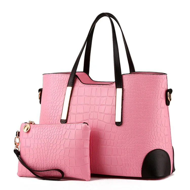 

Women 2019 PU bags set luxury leather purses handbags, 8colors