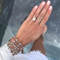 

Christmas gift cz star bar link chain adjust sized fashion elegace jewelry 2018 luxury Gorgeous star bracelet