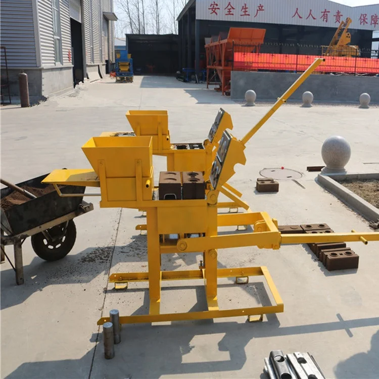 
Small soil clay manual lego brick machine QMR2-40 manual interlocking brick machine 