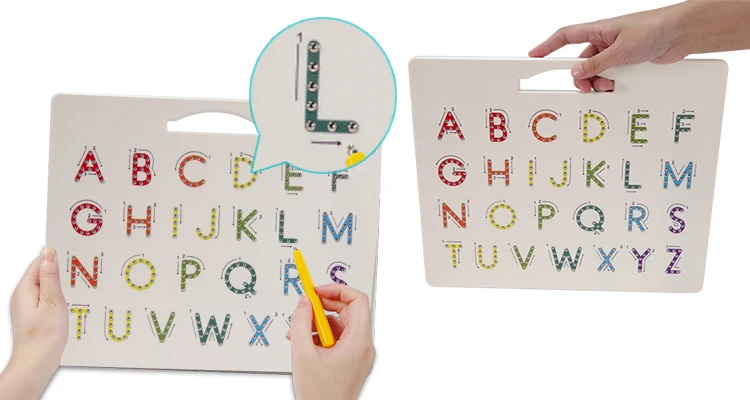 magnetic letter tracing board