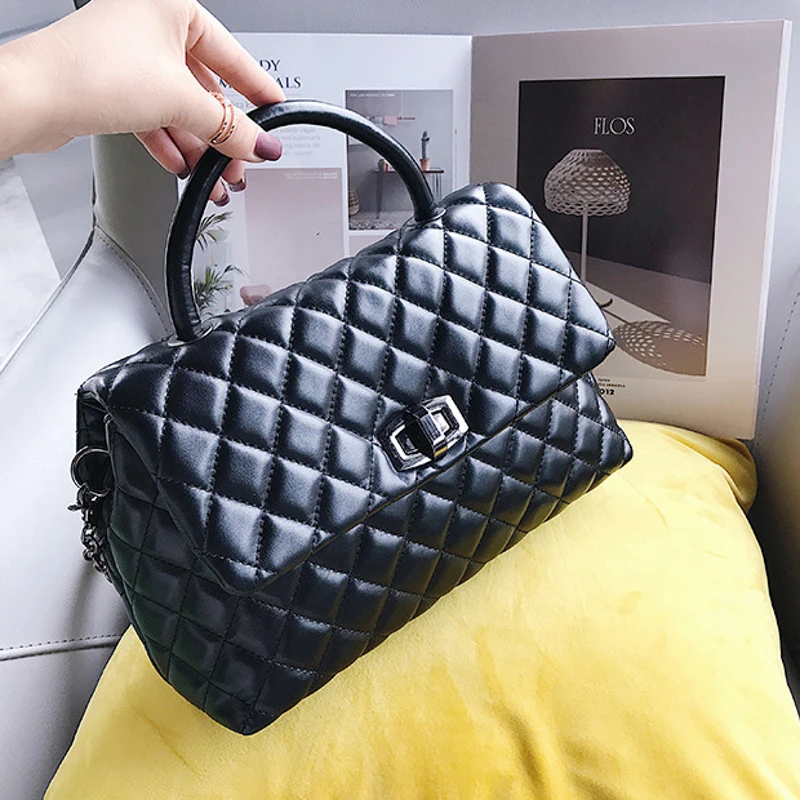 

New Design Pu Leather Messenger Bag Chain Crossbody Bag Women Hand Bag