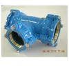 Ductile cast iron pipe fittings all socket T piece Tee used in HDPE PVC pipe with brass grip ring EPDM/NBR rubber sealing ring