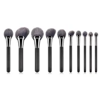 

10pcs special fan makeup brushes set 160g own custom logo cosmetic brush