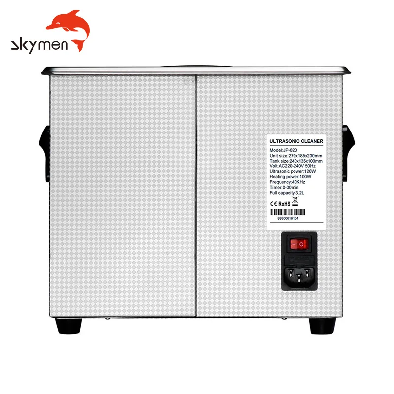 Machanical Heater SS Diamonds Ultrasonic Cleaner Skymen JP-020 3.2L