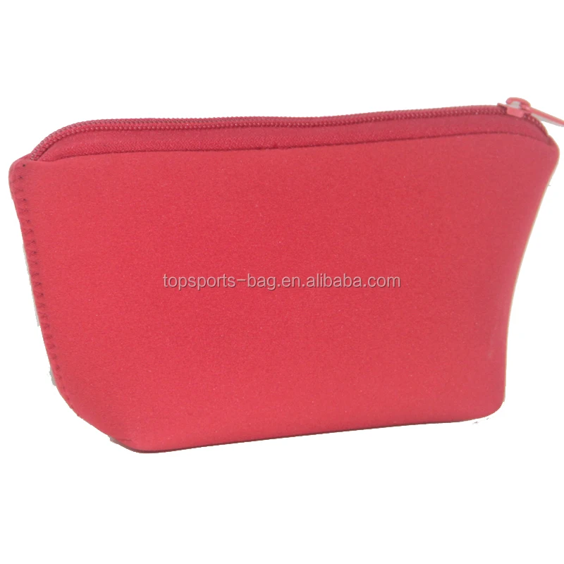 

Red Portable Pouch Neoprene Cosmetic Bag Make up Accessories