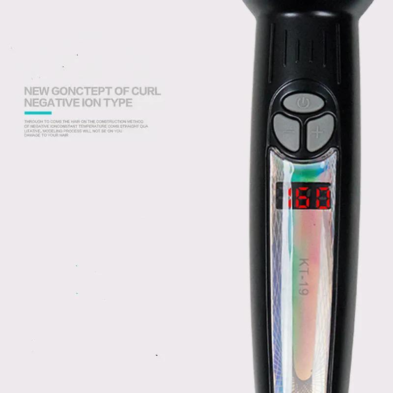hot iron comb hair straightener curler