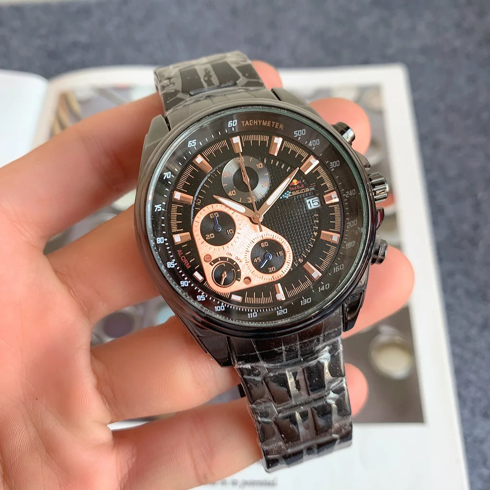 

multi function chronograph stainless steel fashion business casual men watch, Customized colors