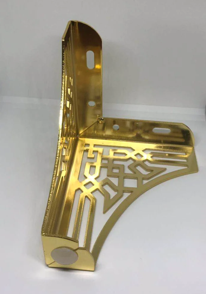 
Modern golden triangel metal cabinet legs for furniture 