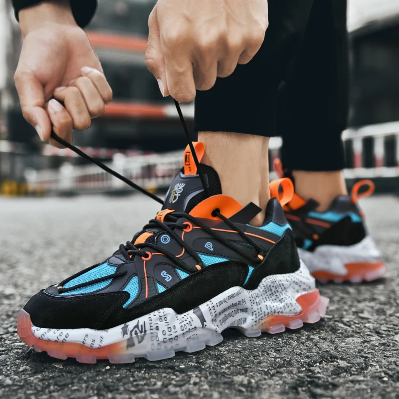 

2021 New Design Brand Logo Custom Trainers Running Sports Dad shoes Men's Casual Shoes sneakers for men