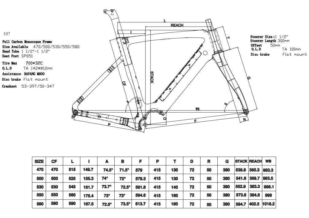 Full Carbon Monocoque Frame Carbon Electric Road Bike Frame With Disc