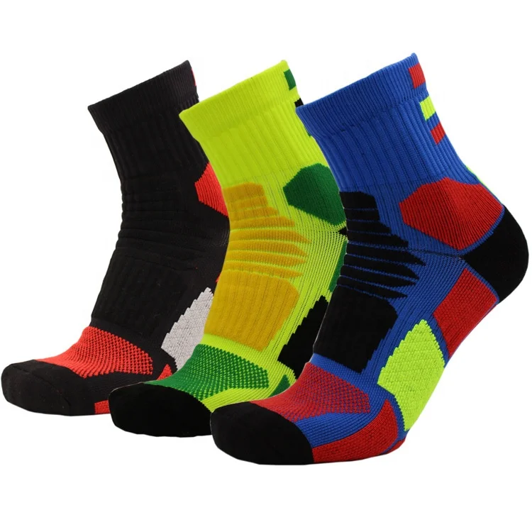 

Fashion style unisex sports socks cheap soccer socks custom logo athletic socks, Black, blue, fluorescent green