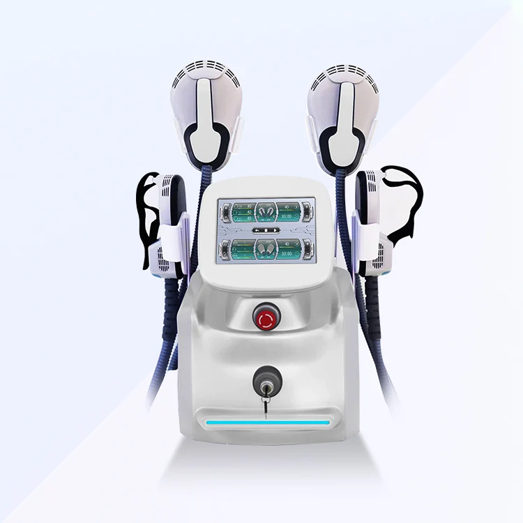 

EMS Body Shaping Machine 4 Handles EMS Electromagnetic Muscle Stimulation Fat Burning Beauty Equipment