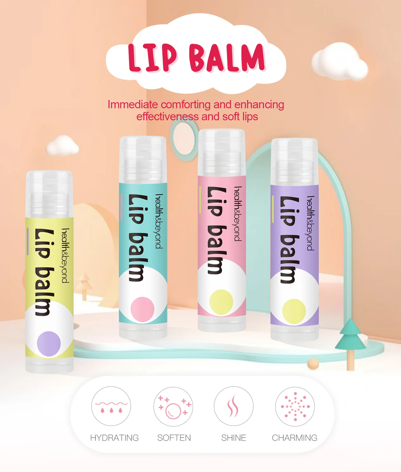 Custom Private Label Lip Balm Stick - Buy Custom Lip Balm,Lip Balm ...