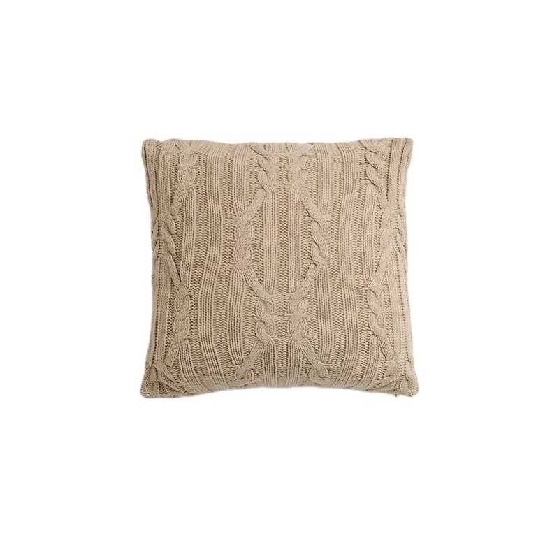 Acrylic Knitted Pillow Covers Pillow Case Sets with Luxury Custom Logo Private Label ER Home Decor for Sofa