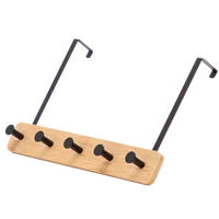 

Modern Non-Punching Bathroom Hanger Organizer Rack Over The Door Hook