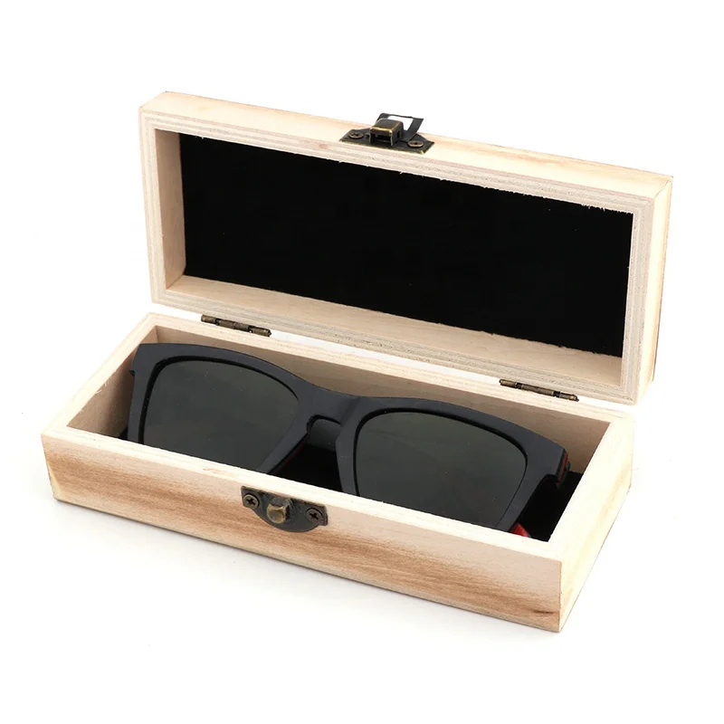 

High Quality wooden sun glasses box wooden eye glasses case wood glasses with case