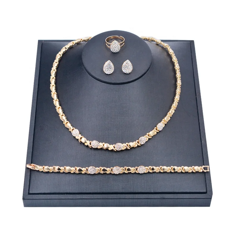 

Buy Teddy bear wholesale 18k gold wedding african jewelry set