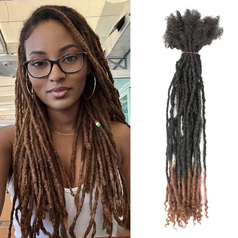Factory Price Different Locs Customized Color Unprocessed Human Hair for Locs Extensions