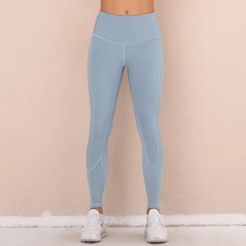

High Quality Custom Leggings With Pocket High Waist Seamless Leggings Fitness Legging Women Yoga Pants, As picture