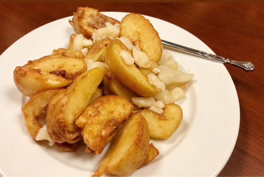 Perfectly cooked cinnamon apples in a cast iron skillet showing tender apple slices coated in glossy cinnamon sauce