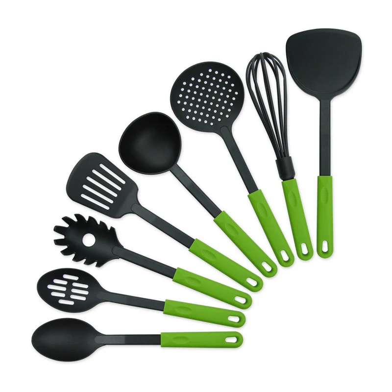 
Wholesale Non-stick PP Handle Kitchen Utensils Colourful Nylon Home Cooking Tools Set Of 6 Pieces 