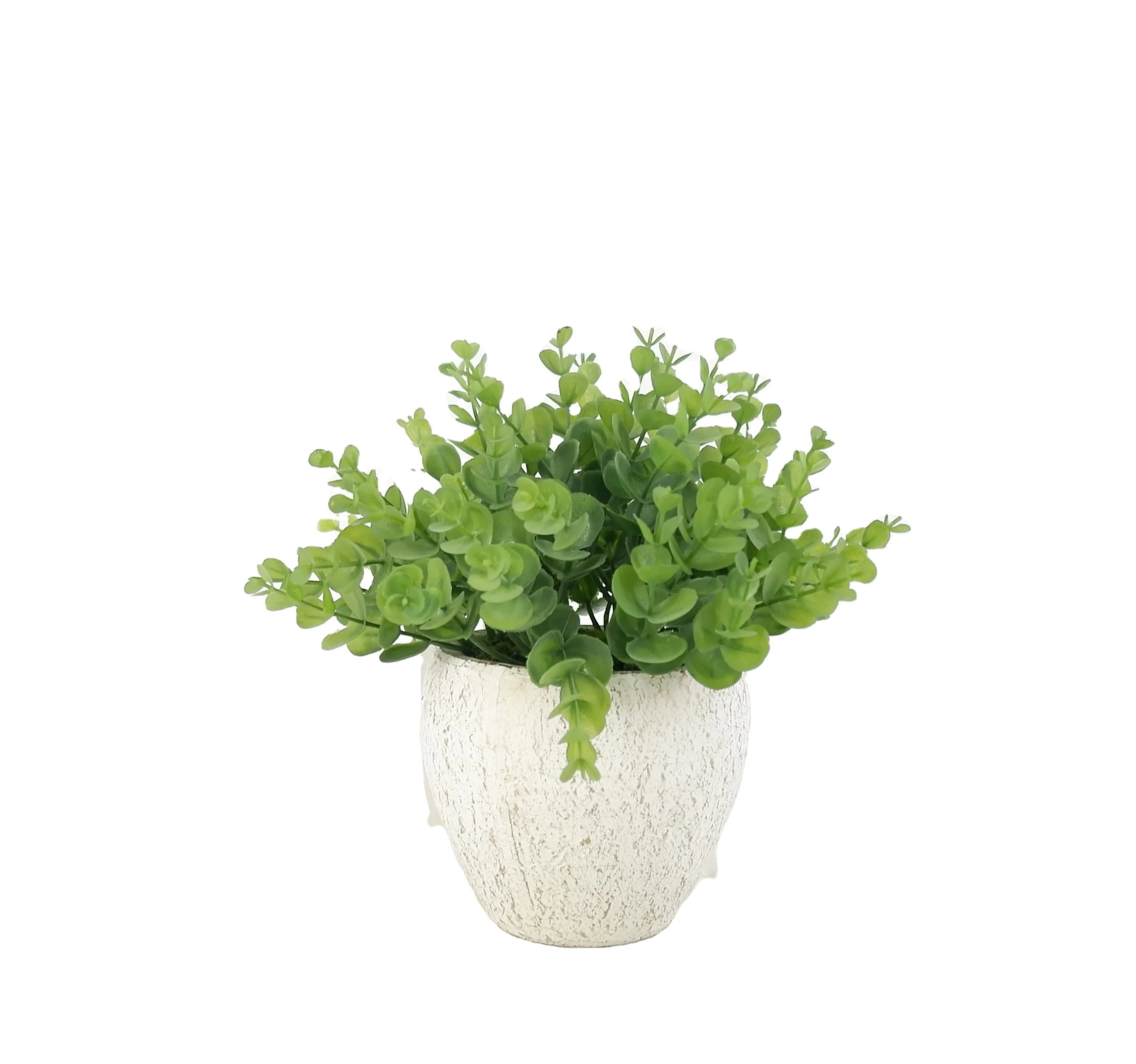 

Mini Artificial Succulent Plants with Pots Faux Artificial Plastic Succulent Plants Desktop, Green