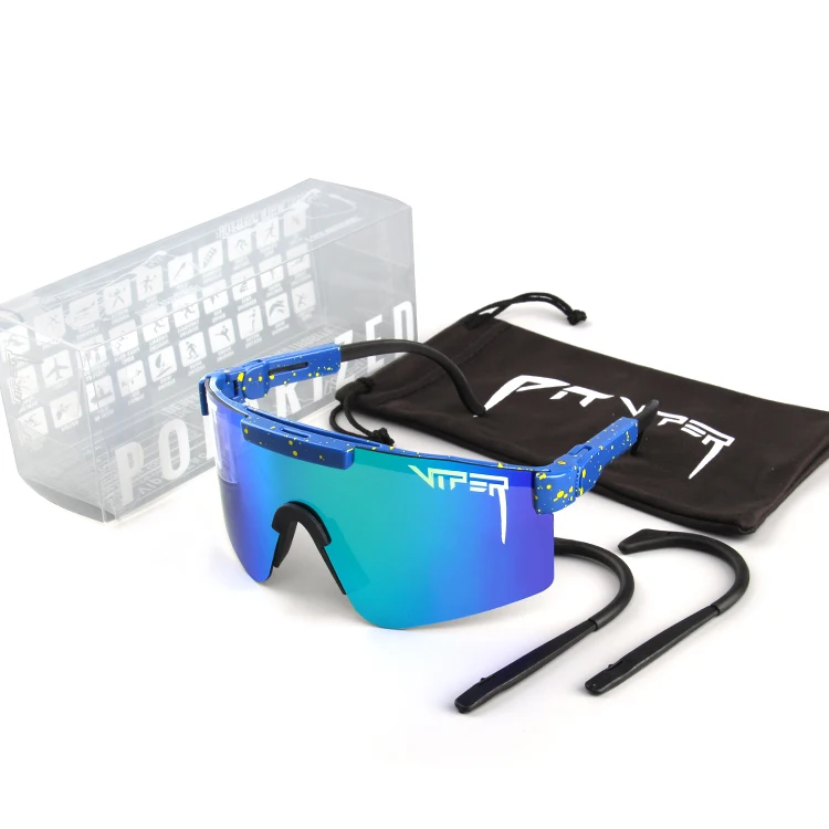 

Newest Pit Viper TR90 Frame Mirrored lens Windproof Cycling Sport Polarized Sunglasses 25 Colors