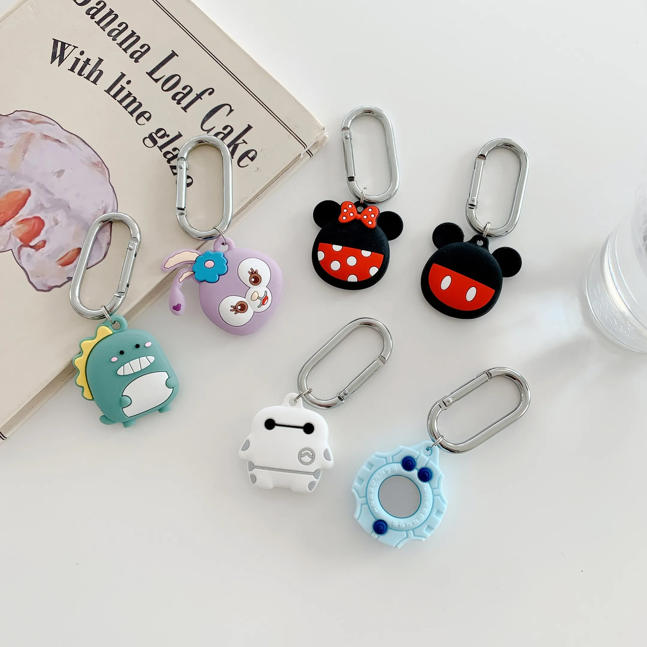 

Anti Lost Luggage Pet Tag 3D Cute Characters Designs Stellalou Baymax Cover For Airtag Cartoon Protective Case