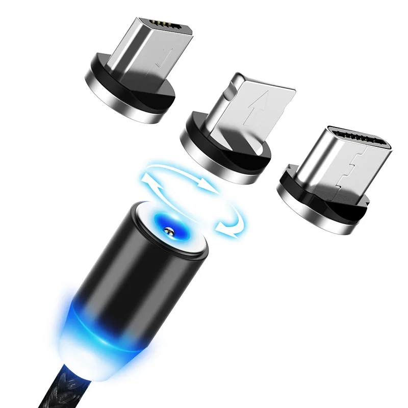 2020 new 3 in 1 Magnetic Usb Data Cable for Micro IOS Type-C Cell Phone Free Sample 1M Mobile Phone Charging Line - ANKUX.COM