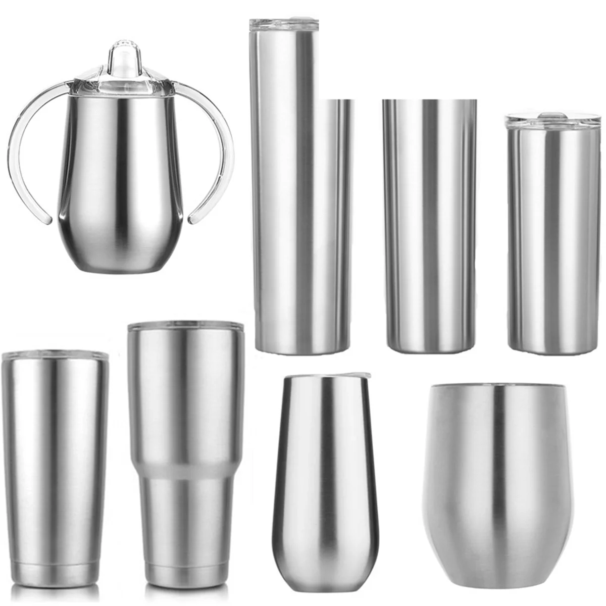 

Lotuz Wholesale White Stainless Steel Mug Sublimation Blanks Mugs Custom Logo Gift Vacuum Insulated
