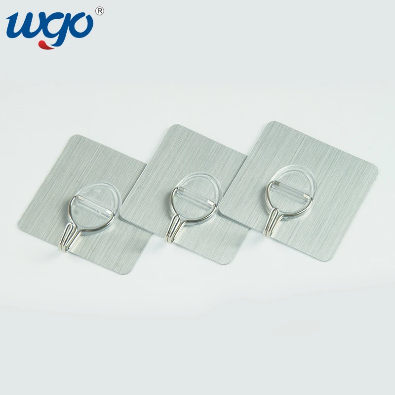 Removable No Residue  restickable Strong Self Adhesive Plastic Nano suction Magic Wall Coat Hanger Hook