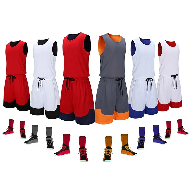 

Wholesales Blank Latest Sublimated Reversible Custom Basketball Wear Design Cheap Basketball Jersey Uniforms, Custom color