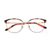 Hot sale products fashion design 3D painting stainless steel eyewear frames metal optical frames ready goods