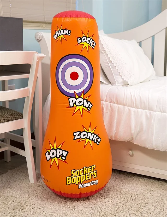 Socker Boppers Power Bag Standing Inflatable Punching Bag for Kids