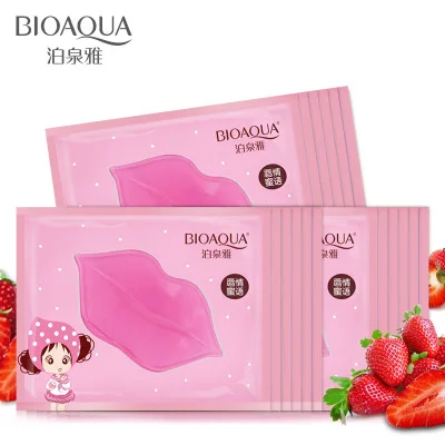 

BIOAQUA Collagen Nourishing Lip Mask Fades Wrinkles Lip Color Exfoliating Dead Skin Moisturizing Fruit Lip Mask, Transparent
