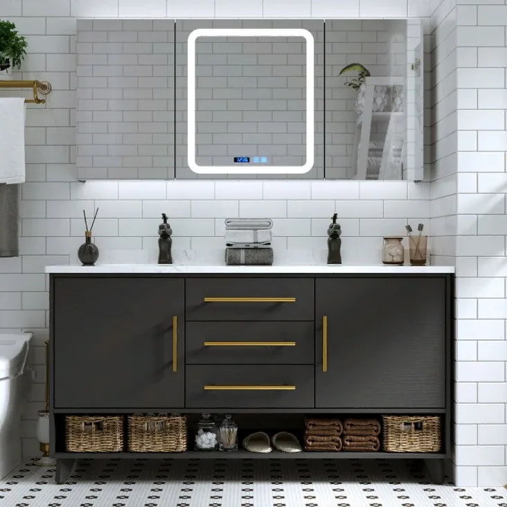 For small business modern design large solid wood modern cabinet for bathroom