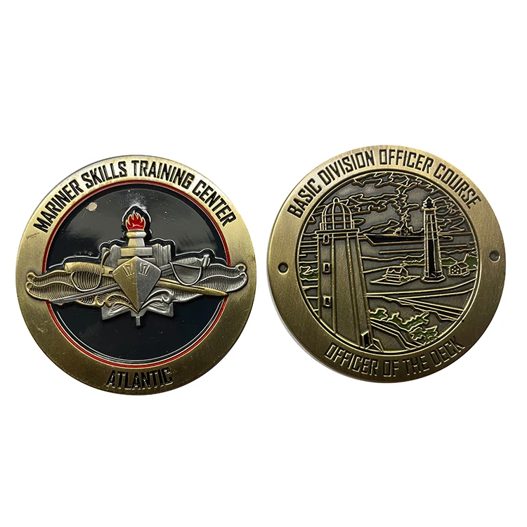 

manufacturers personalized custom metal blank 3d soft hard enamel navy military challenge coin, Custom color