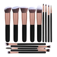 

New arrival private label wholesale 14pcs cosmetics beauty brushes travel make up brush set