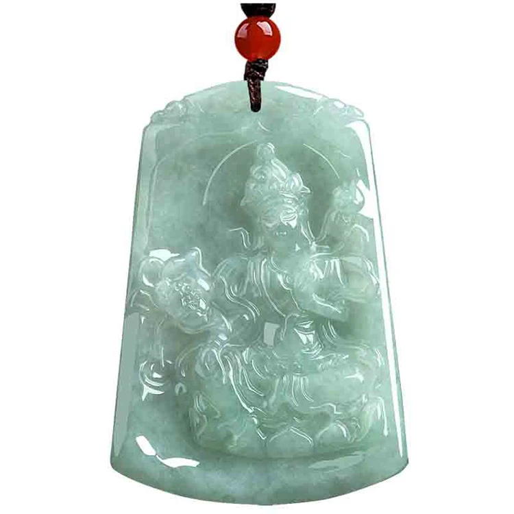 

Certified Grade A Natural Burmese Jade Free Guanyin Bodhisattva Statue Pendant Ice Jade Pendant Jewelry Jade Wholesale