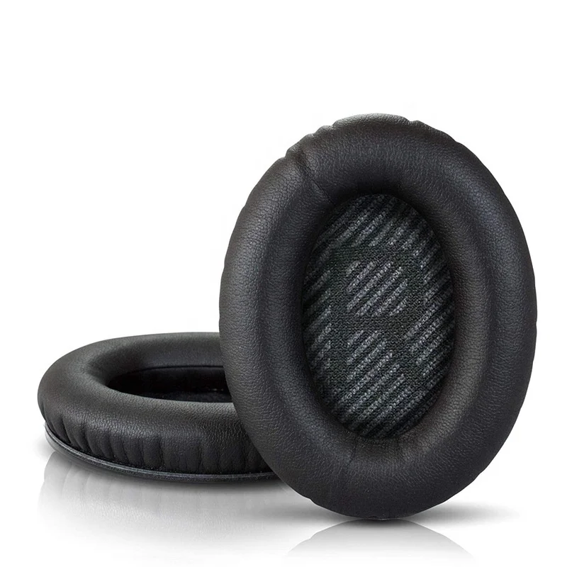 

Free shipping leather ear cushion replacement ear pads for Bose QC35 Headphone, Black,blue,light gray