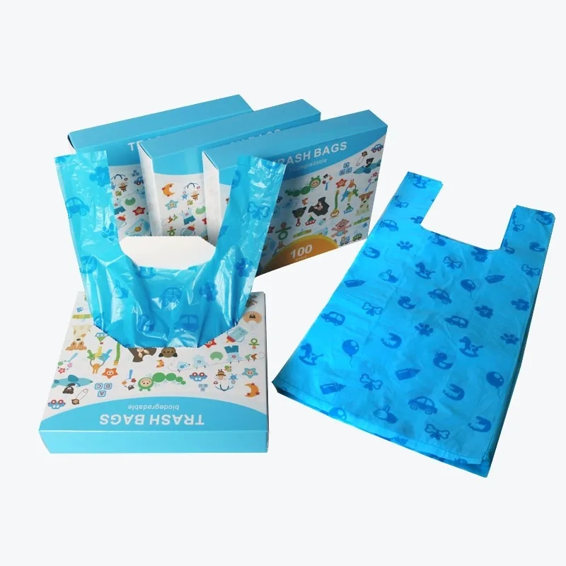 

Pet supplies Manufacturer custom degradable pet garbage vest bag biodegradable dog poop bag for sale